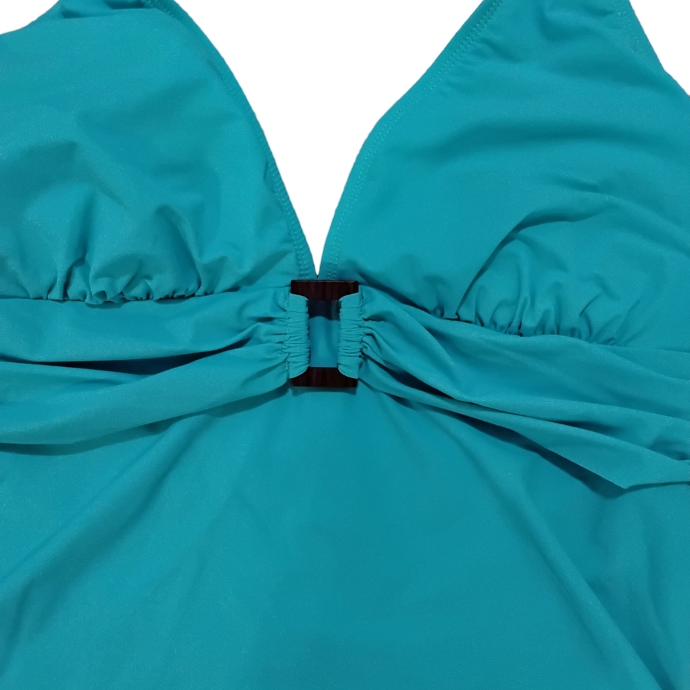 2Bamboo Turquoise Tankini Top Size DD - Picture 4 of 5
